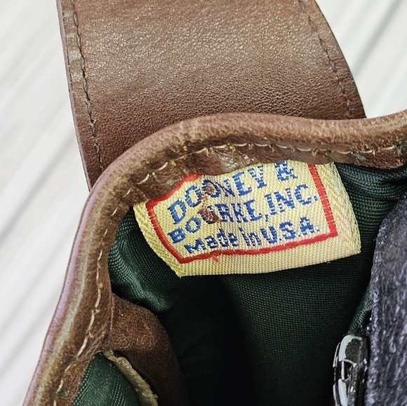 Dooney & Bourke Vintage All Weather Leather Toggle Satchel Saddle Bag in Black - Picture 10 of 17